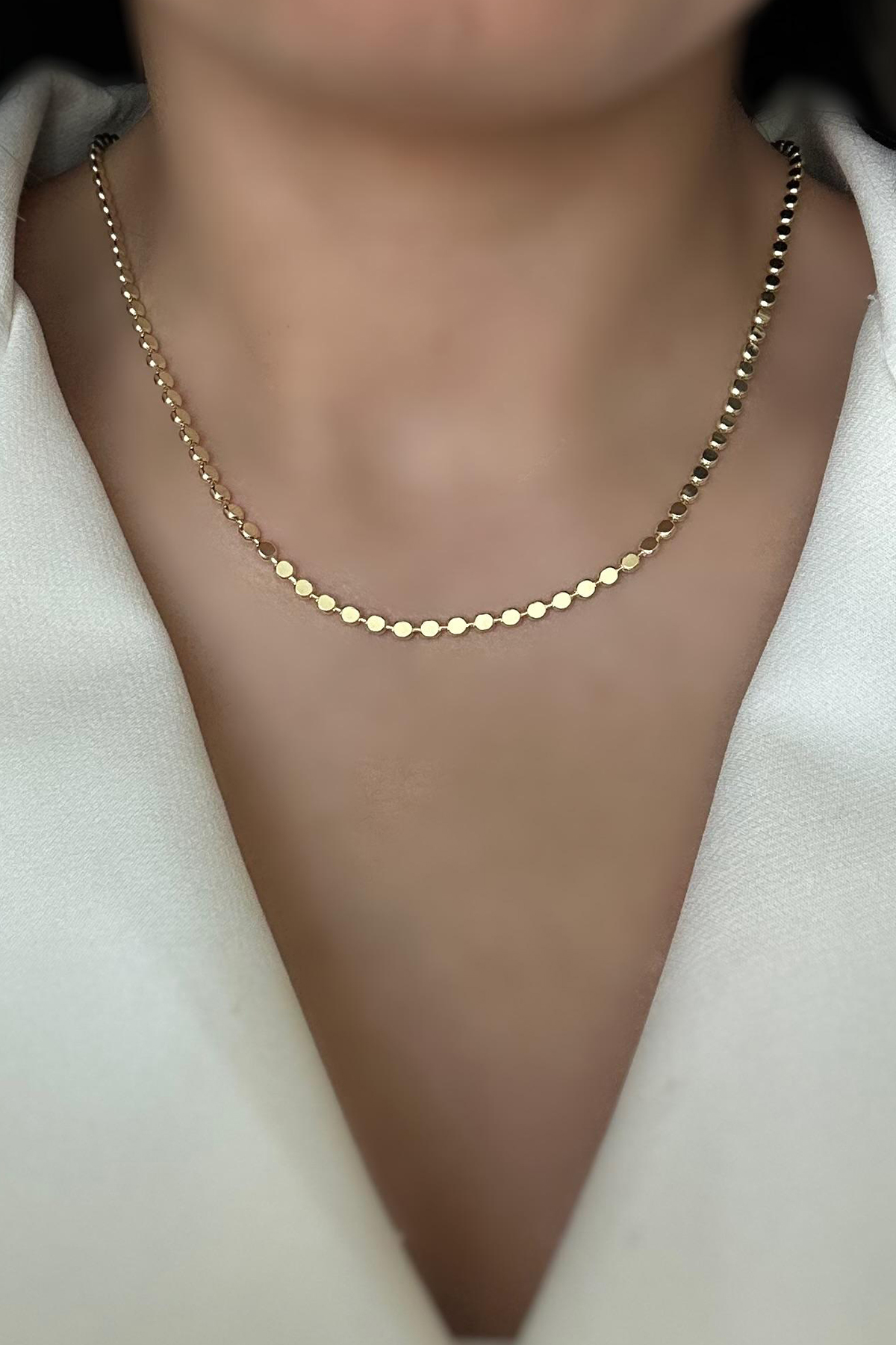 Trend Zincir Gold Kolye