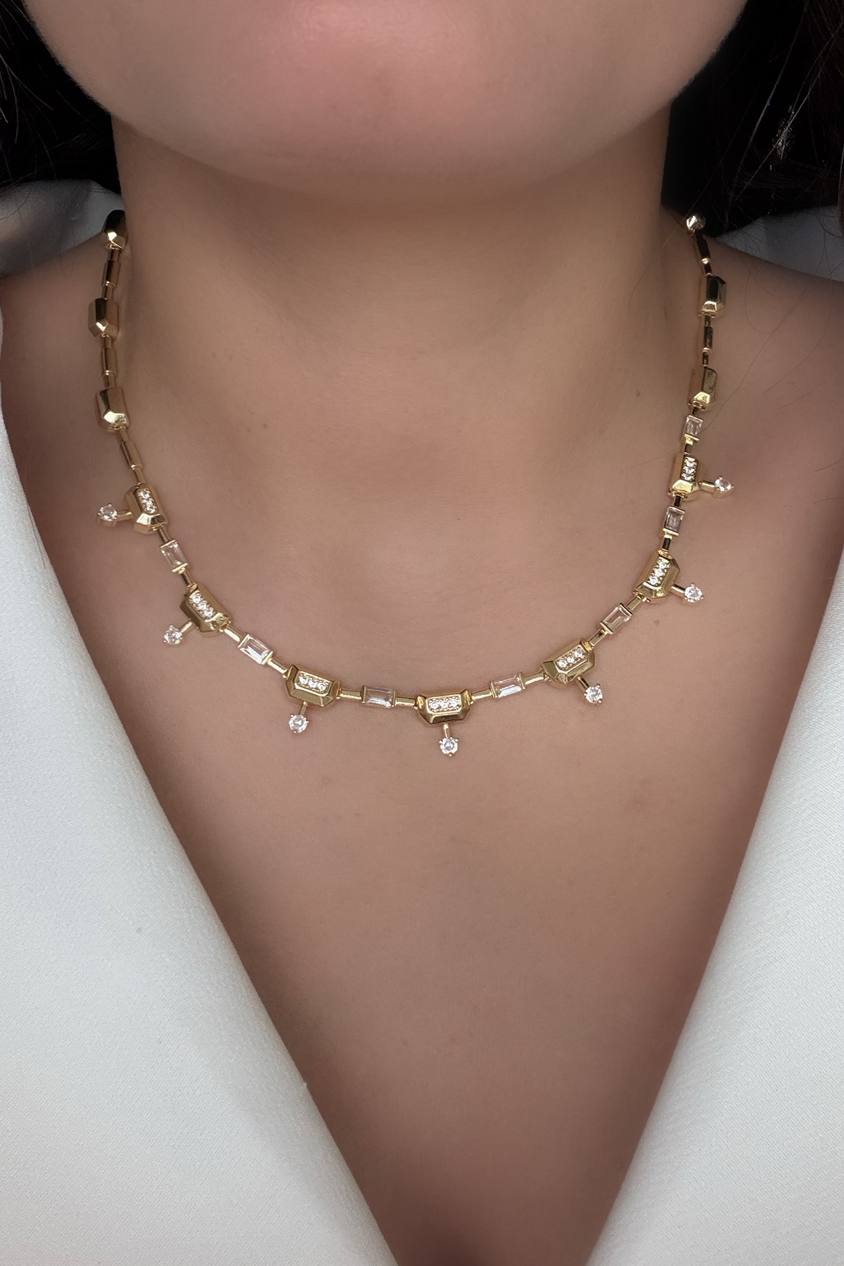 Baget Model Gold Kolye