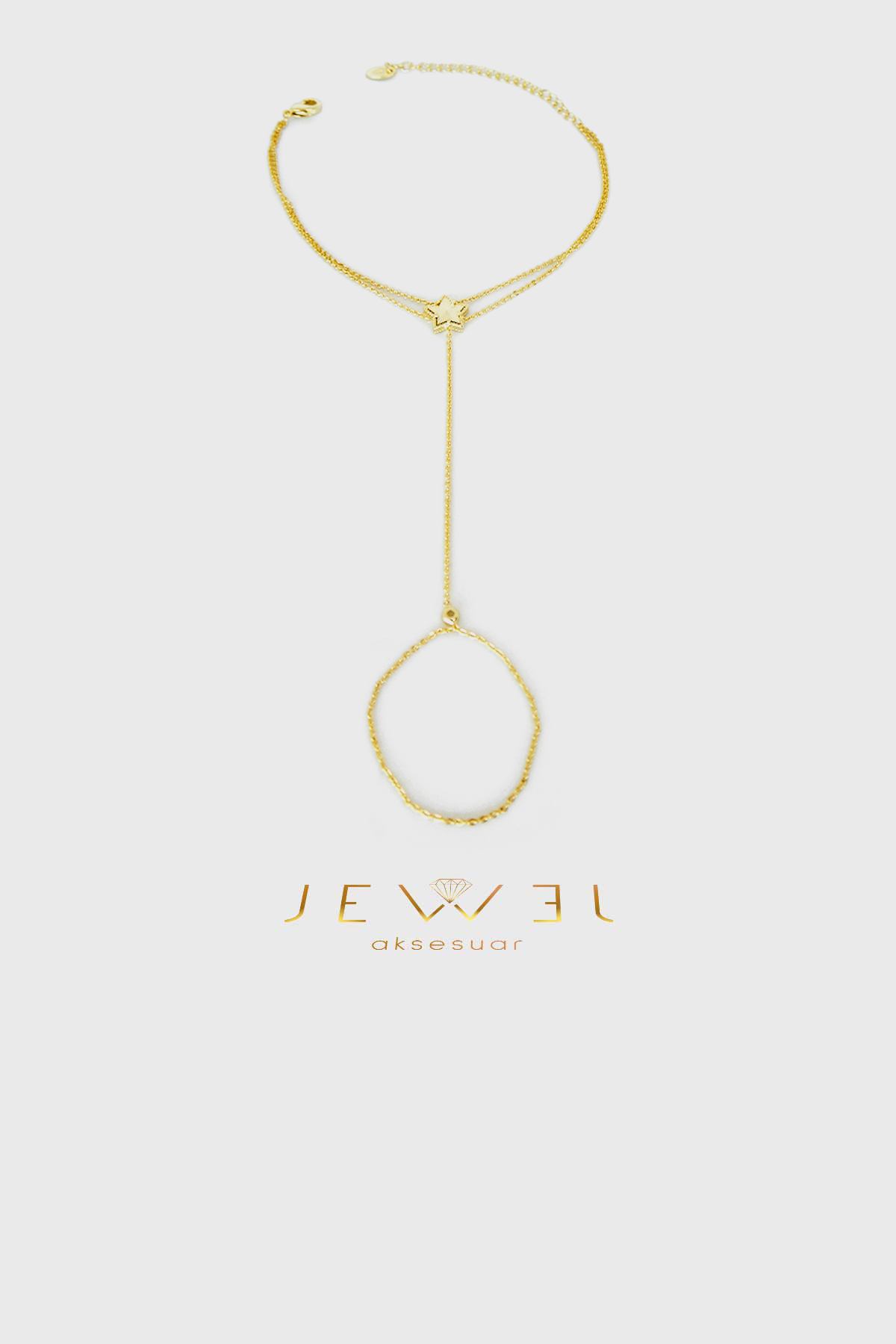 Yıldız Işığı Zarif Detay Gold Şahmeran