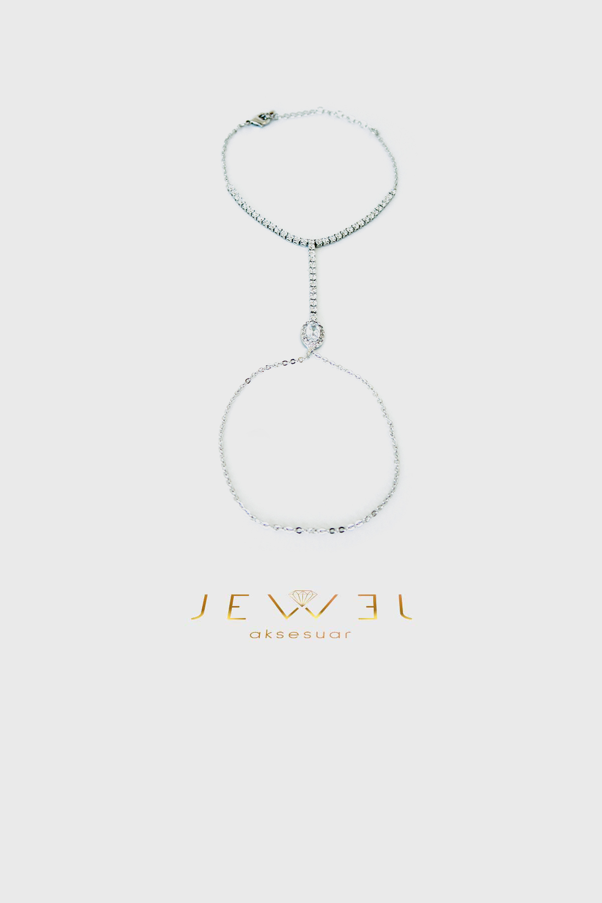 Lumi Kristal Detay Su Yolu Silver Şahmeran