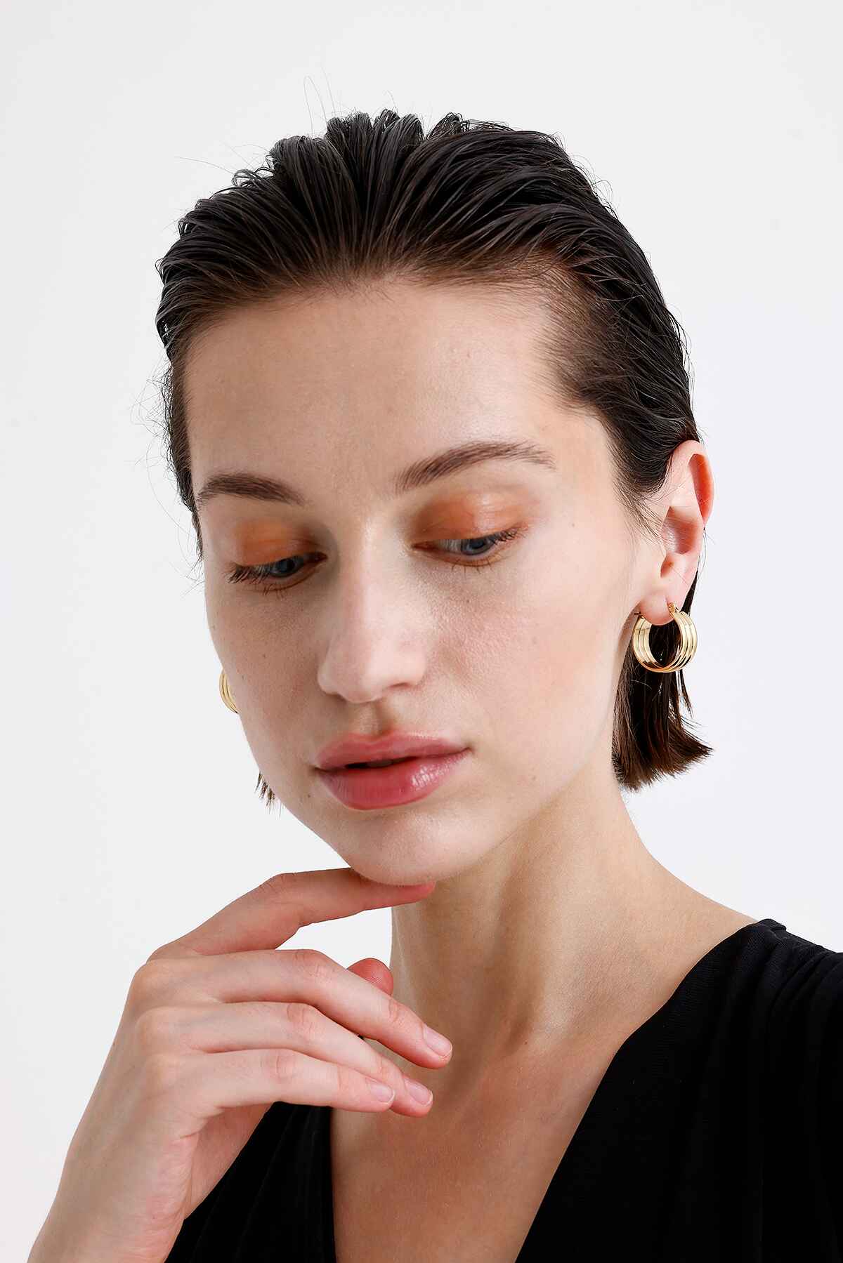 Ares Gold Altın Kaplama Küpe