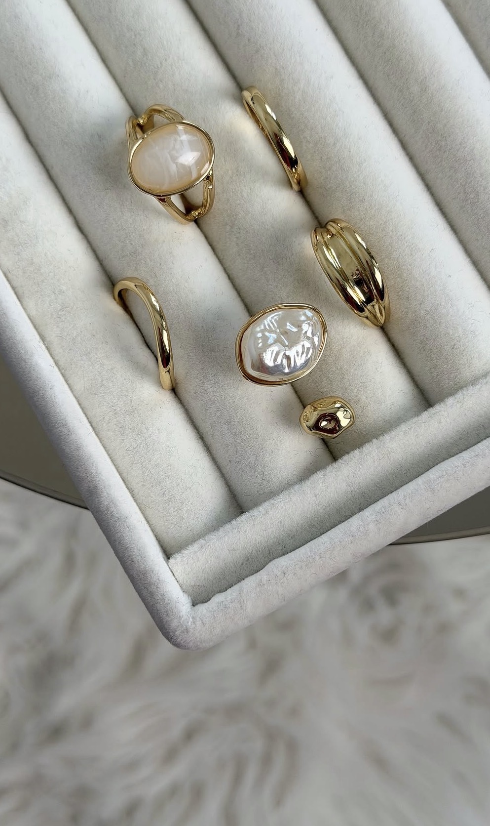 Aura Set 5'li Gold Yüzük