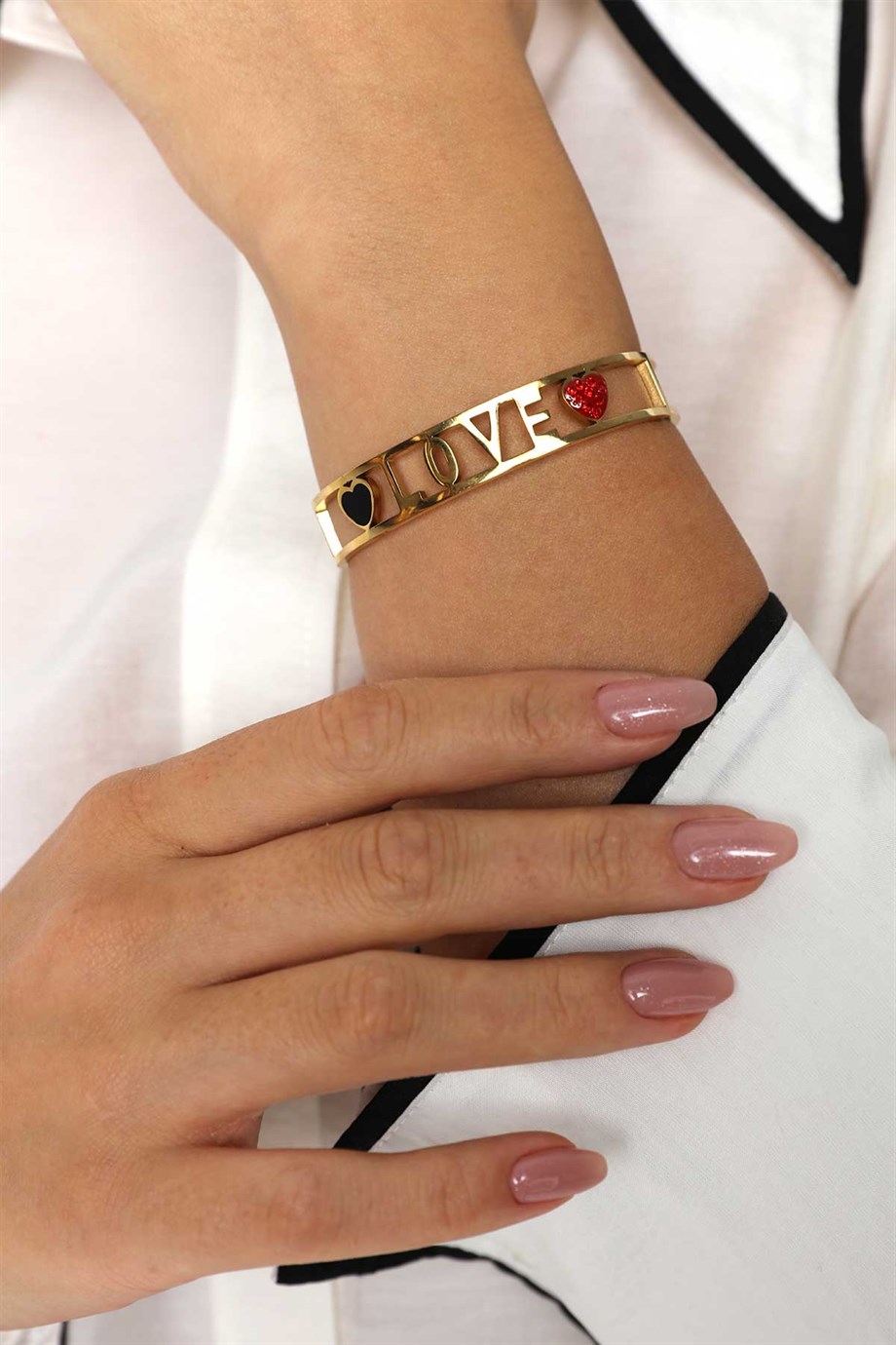Love Kordon Gold Altın Kaplama Bileklik