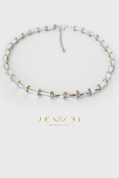 Avalix Zarif Kemik Detaylı Silver Kolye