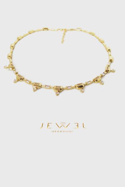 Baget Model Gold Kolye