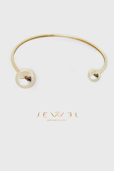 Glow Zarif Küre Detay Gold Kolye