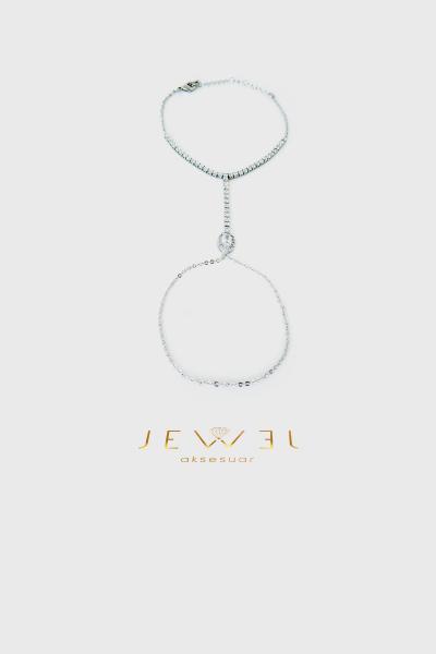 Lumi Kristal Detay Su Yolu Silver Şahmeran