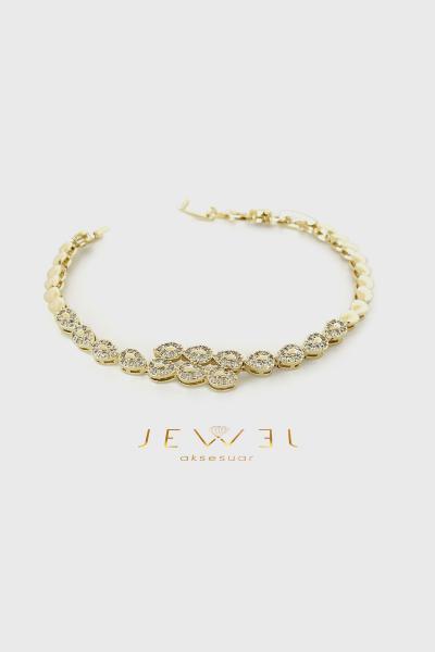 Damla Şekilli Gold Bileklik