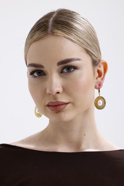 Amoria Gold Altın Kaplama Küpe