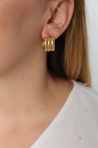 Ares Gold Altın Kaplama Küpe