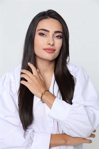 Barın Model Gold Altın Kaplama Bileklik